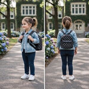 Scout Kids Backpack in Black and White Pattern